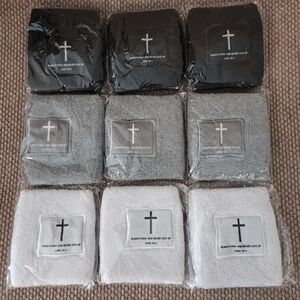 New-Inspirational Cross-9 Piece Sweatband Sets